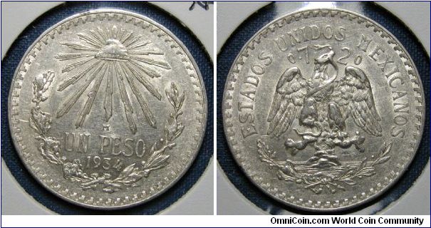 1934 Mexico Peso