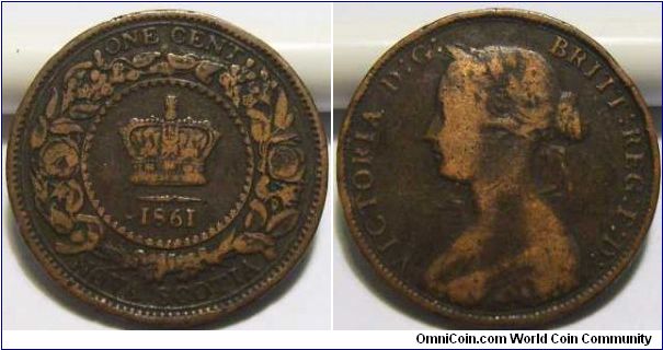 Canada 1861 Nova Scotia 1 cent.