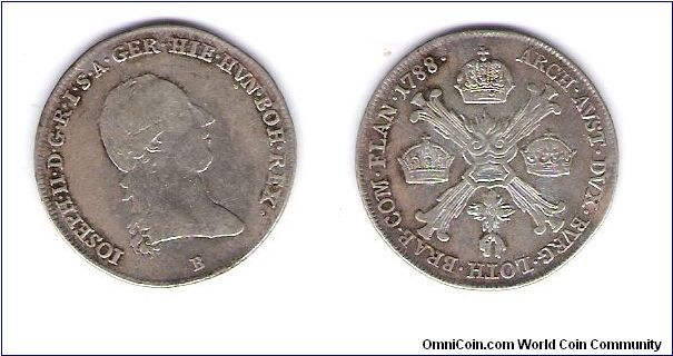 Austrian netherlands Kronenthaler series KM#38
1788(B)
