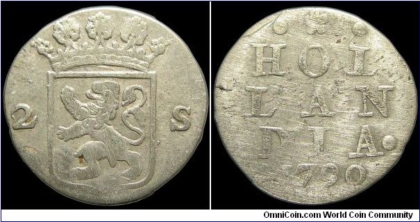 2 Stuivers.

Holland.                                                                                                                                                                                                                                                                                                                                                                                                                                                                                             
