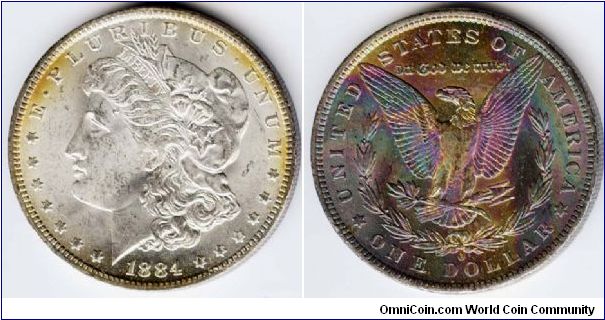 1884 O Morgan NGC MS65*