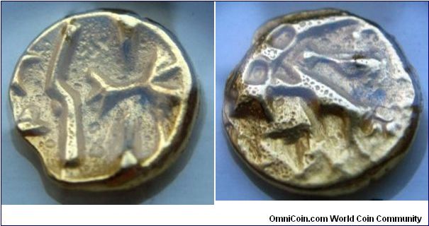 Celtic 
O Geometric type gold quater stater.