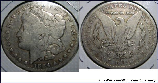 1884-S Morgan dollar