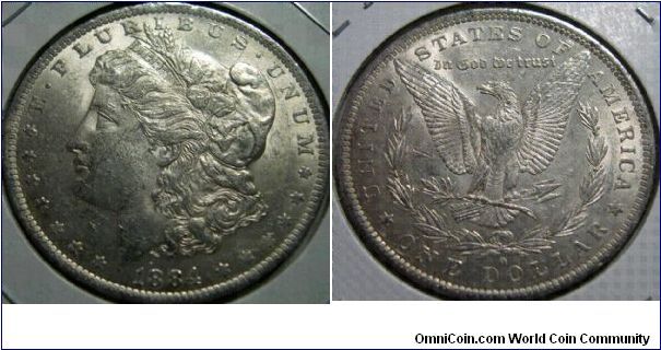 1884-O Morgan dollar