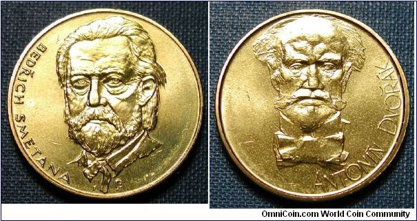 2005 Dvorak Smetana Medal from Czech Mint Set.