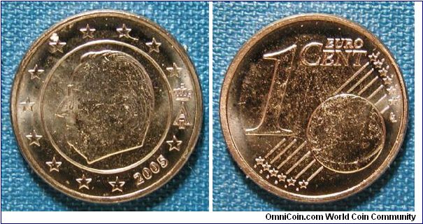 2005 Belgium 1 Euro Cent