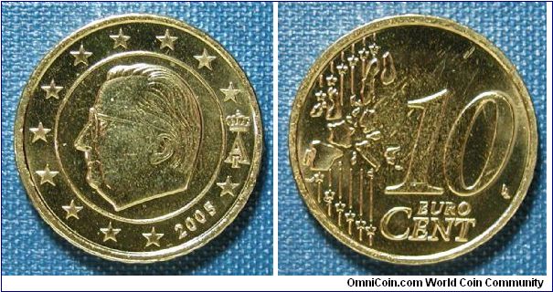 2005 Belgium 10 Euro Cent
