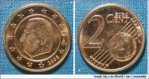 2005 Belgium 2 Euro Cent