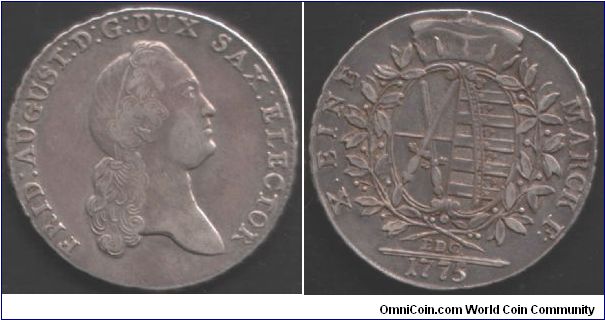 Saxony taler. Another decent portrait coin of Friedrich August III.