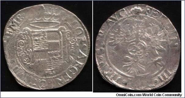 Emden 28 stuber (2/3rd Taler). These coins were not dated but were issued 1637 - 57. Crudely made flans and poorly struck as always, this one is actually quite high grade for the type.