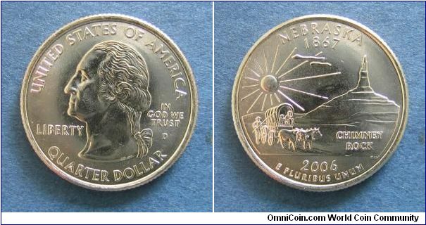 25 cents Nebraska D