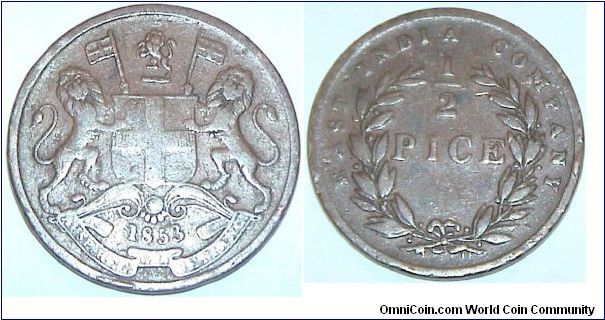 Half Pice. East India Company