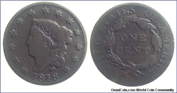 1818 Large Cent