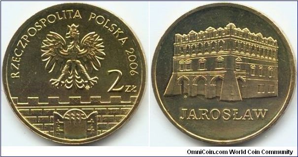 Poland, 2 zlote 2006.
Historical Cities in Poland - Jaroslaw.