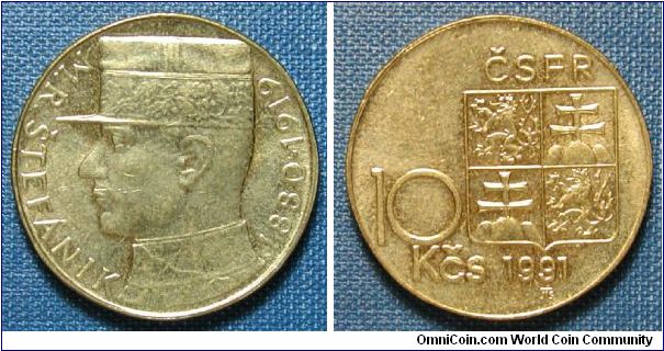 1991 Czech Republic 10 Korun