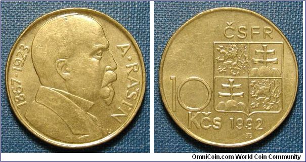 1992 Czech Republic 10 Korun