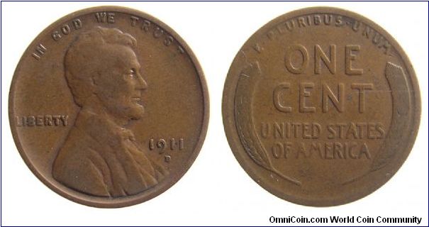 1911-D Lincoln Cent