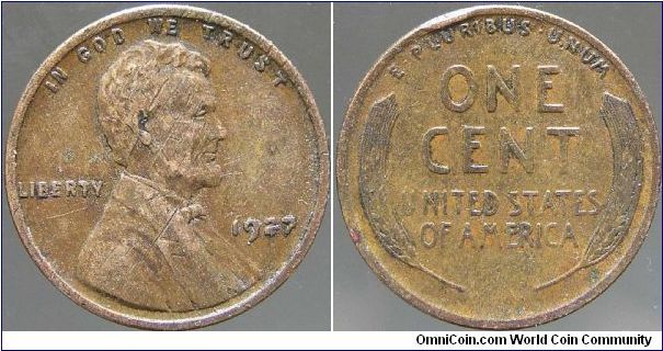 One Cent.

I'm putting together collections of circulated 1927 coins to give to family members for my Dad's 80th birthday next year. Since Dad has been circulated too it seemed appropriate. :)                                                                                                                                                                                                                                                                                                                  