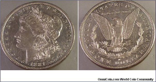1881 o III 2 1 obverse C3f-II reverse
Vam 8 tilted right mint mark