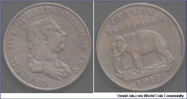 copper 2 stiver George III.