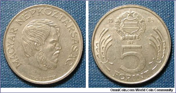 1984 Hungary 5 Forint