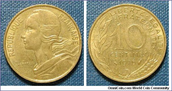 1976 France 10 Centimes