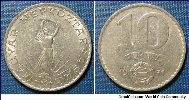 1971 Hungary 10 Forint