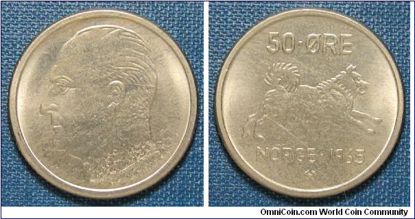 1965 Norway 50 Ore