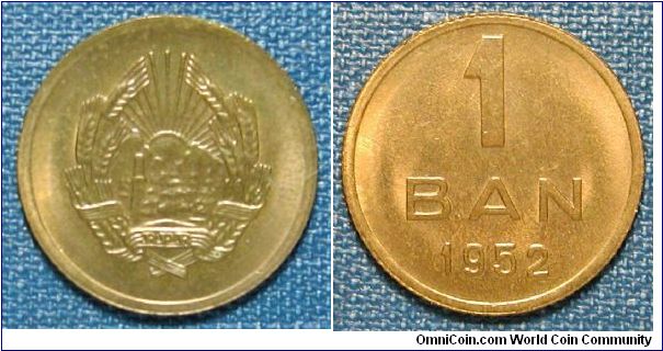 1952 Romania 1 Ban