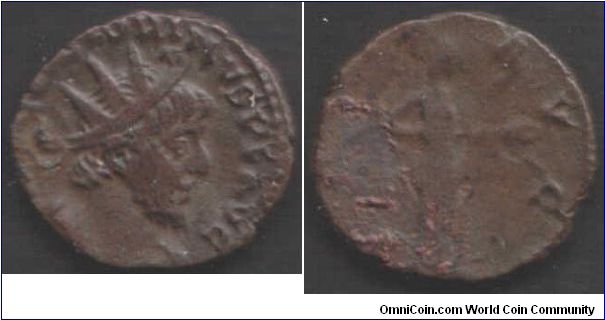 Another Victorinus(268-270 AD)Ae Antoninianus. Looks like another `Salus' reverse but i'm not 100% on that so i'll leave it be just now. Nice bust coin though.