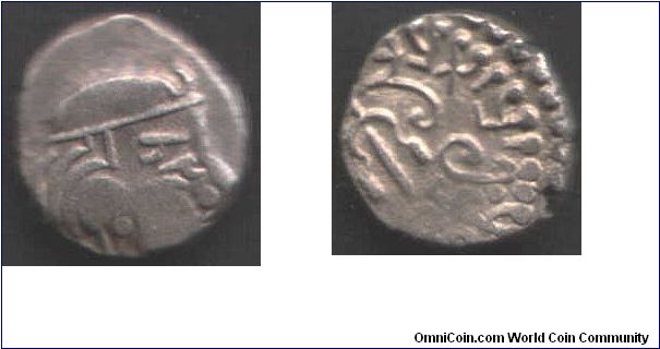 Nice silver Indo Greek drachm. I used to think that it was a coin of Menander (Bactrian King 155 -130 BC))but now i'm not sure. I can't find any reference for it under `Menander'.