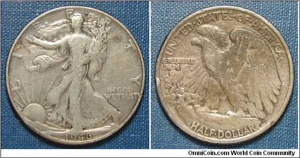 1946 Walking Liberty Half Dollar