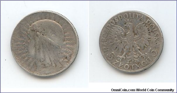 5 Zlotych 1933