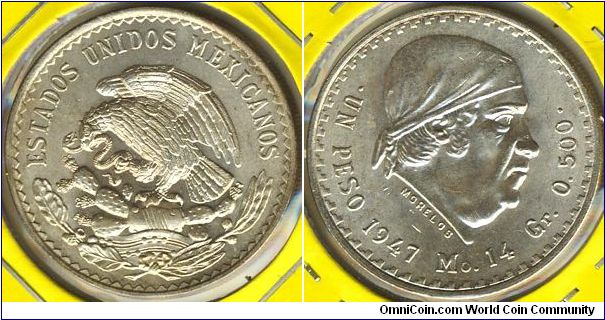 Mexico 1 peso 1947