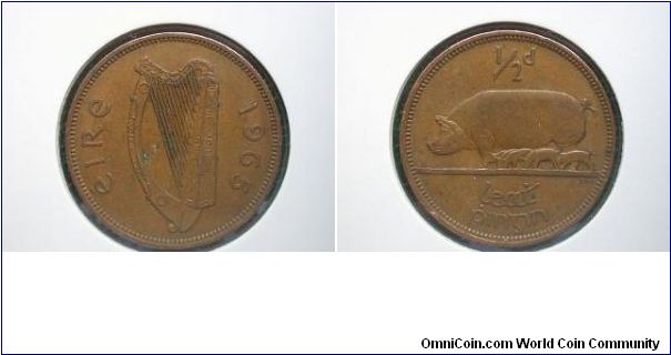 1965 halfpenny ireland