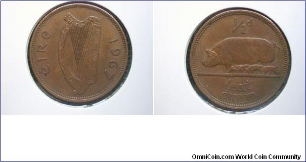 1967 halfpenny ireland