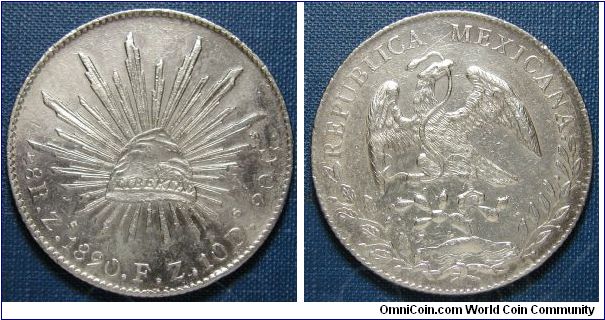 1890 Mexico 8 Reales