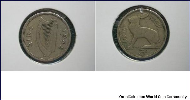 1948 threepence ireland