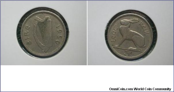 1950 threepence ireland