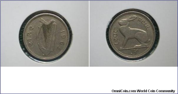 1963 threepence ireland