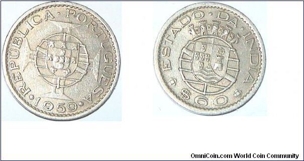 6 Escudos. Portugal-India. 