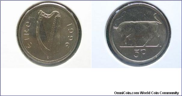 1996 5 pence ireland