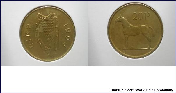 1996 20 pence ireland