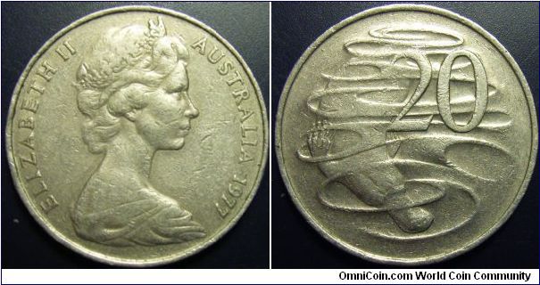 Australia 1977 20 cents.