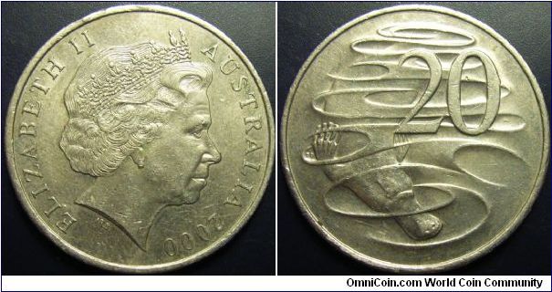 Australia 2000 20 cents.