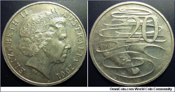 Australia 2001 20 cents.