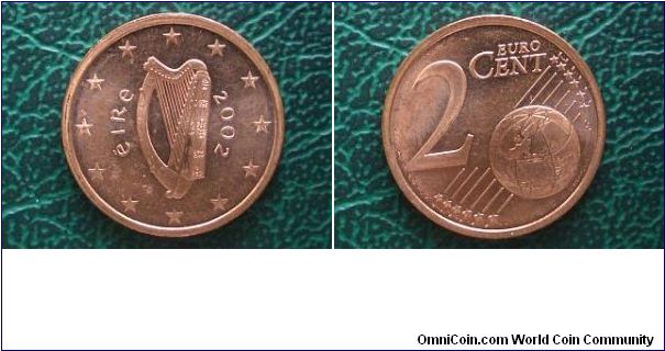 2002 ireland 2 cents