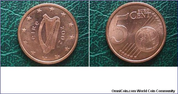 2002 5 cents ireland