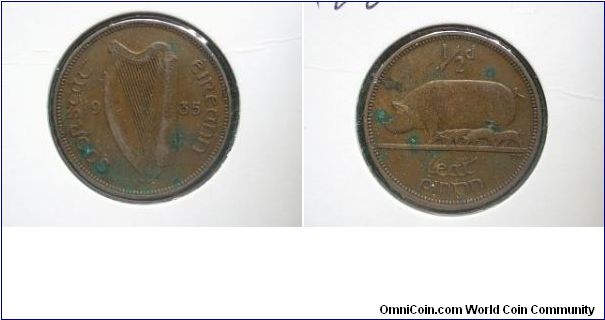 1935 halfpenny ireland