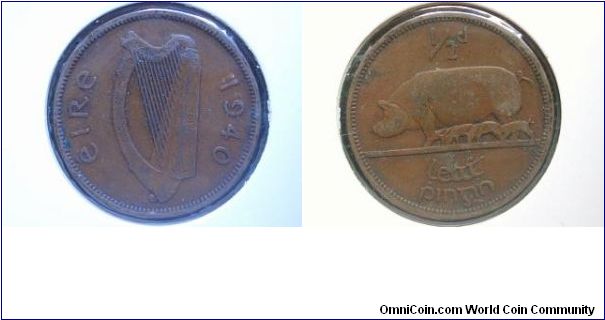 1940 halfpenny ireland